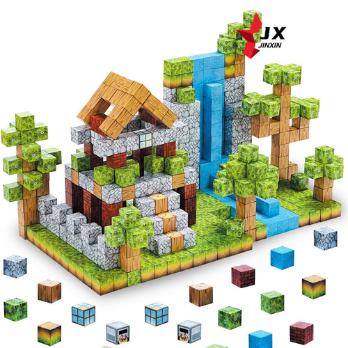 KIT BLOCOS MAGNETICOS 100 PEÇAS