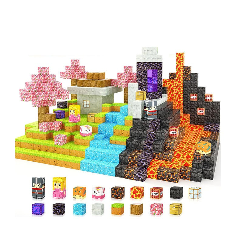 KIT BLOCOS MAGNETICOS 100 PEÇAS